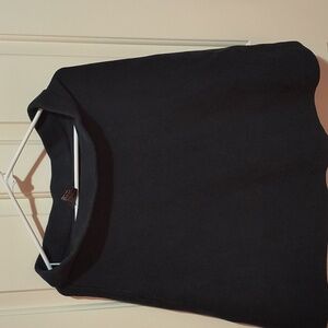 Black skirt woolen type